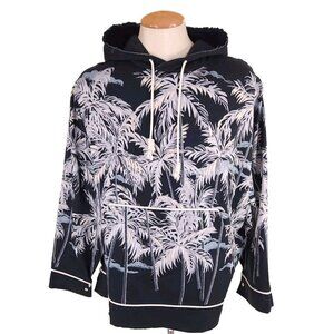 Palm Angels Allover Palm Print Pullover Shirt Size 52 XL Oversized Mens New